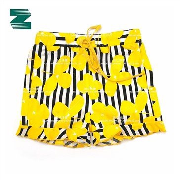 Pamučne pletene kratke hlače s uzorkom s mašnom