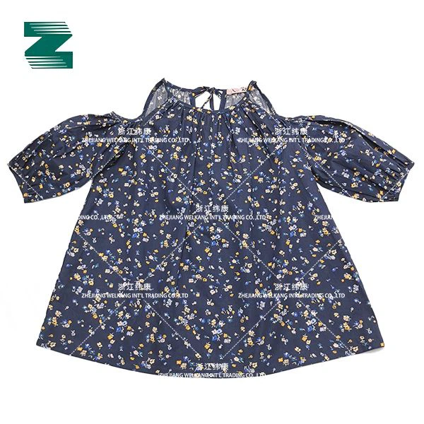 Pamučna tkana bluza kratkih rukava sa printom