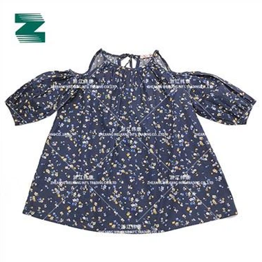 Pamučna tkana bluza kratkih rukava sa printom